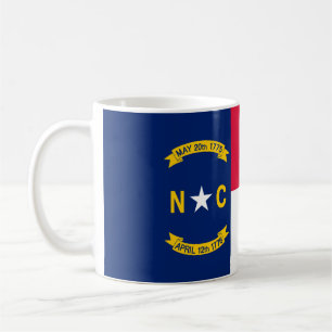 North Carolina State Flag Design Decor Coffee Mug