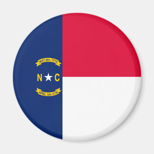 North Carolina State Flag Design Magnet