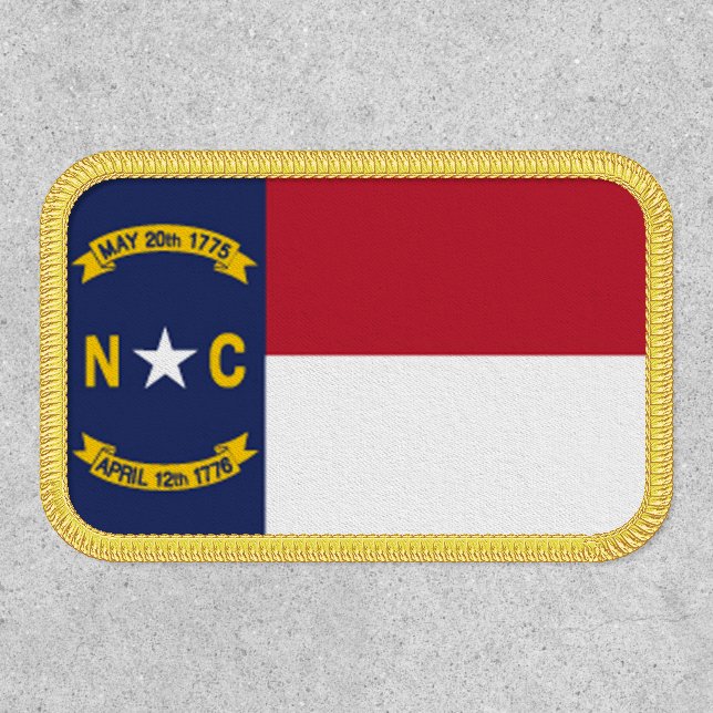 North Carolina State Flag Design Patch (Front)