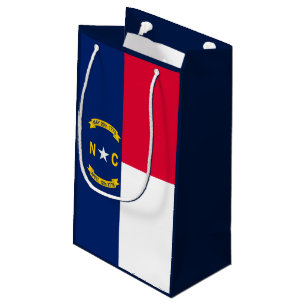North Carolina State Flag Design Small Gift Bag