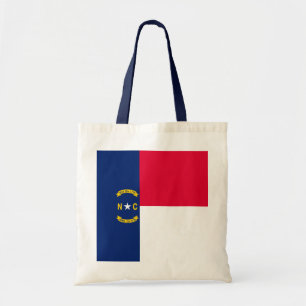 North Carolina State Flag Design Tote Bag