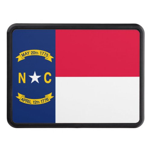 North Carolina State Flag Design Tow Hitch Cover