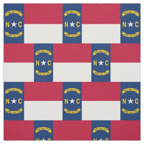 North Carolina State Flag Fabric