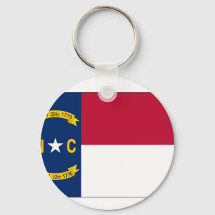 North Carolina State Flag Keychain