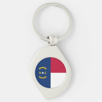 North Carolina State Flag Keychain by topdivertntrend at Zazzle