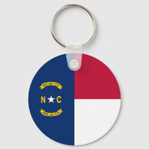 North Carolina State Flag Keychain