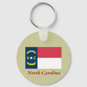 North Carolina State Flag Keychain