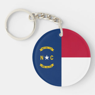 North Carolina State Flag Keychain