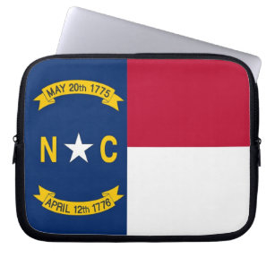 North Carolina State Flag Laptop Sleeve