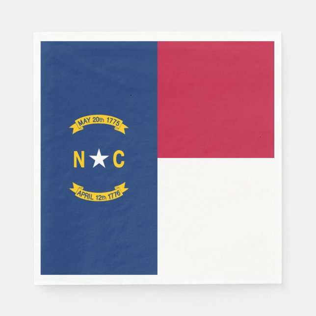 North Carolina State Flag Napkins (Front)