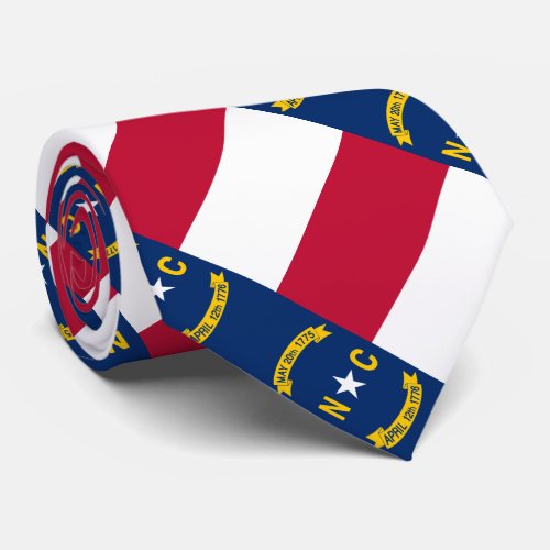 North Carolina State Flag Neck Tie