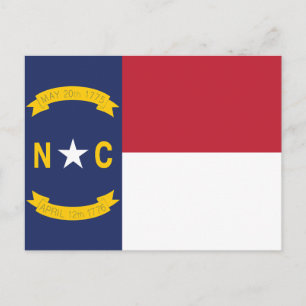 North Carolina State Flag Old North Postcard
