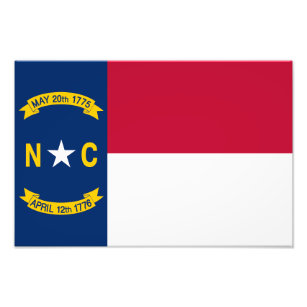 North Carolina State Flag Photo Print
