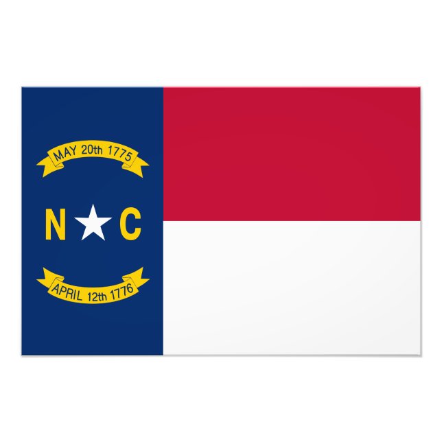North Carolina State Flag Photo Print (Front)