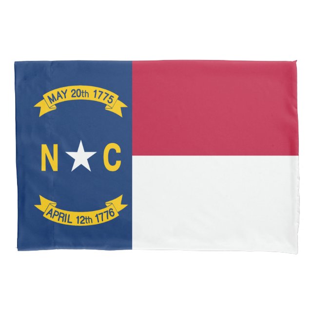 North Carolina State Flag Pillow Case (Front)