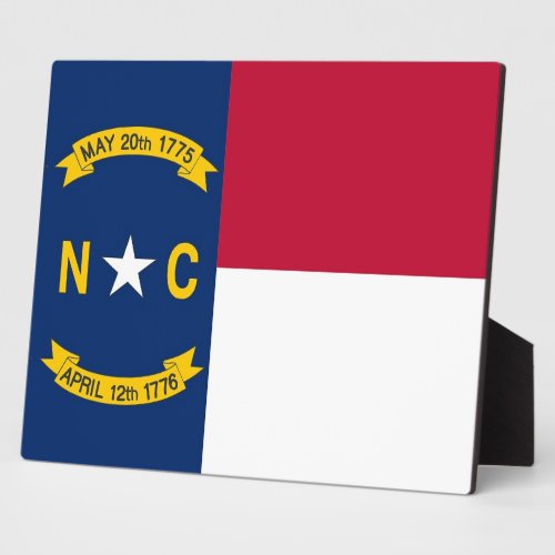 North Carolina State Flag Plaque