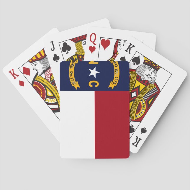 North Carolina State Flag Poker Cards (Back)