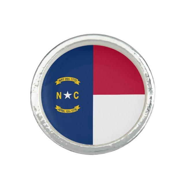 North Carolina State Flag Ring (Front)