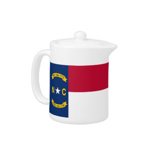 North Carolina State Flag Teapot