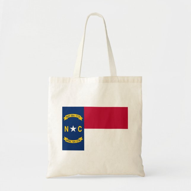 North Carolina State Flag Tote Bag (Front)