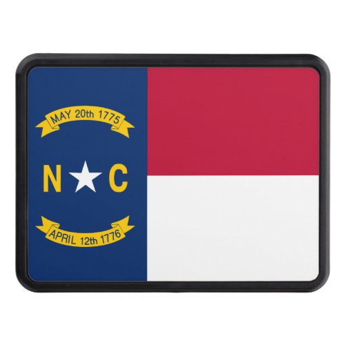 North Carolina State Flag Tow Hitch Cover