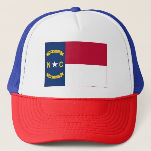 North Carolina State Flag Trucker Hat