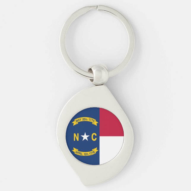North Carolina State Flag USA Keychain (Front)