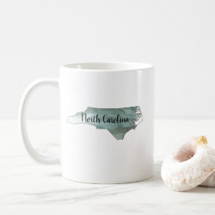 North Carolina State Illustration Coffee Mug