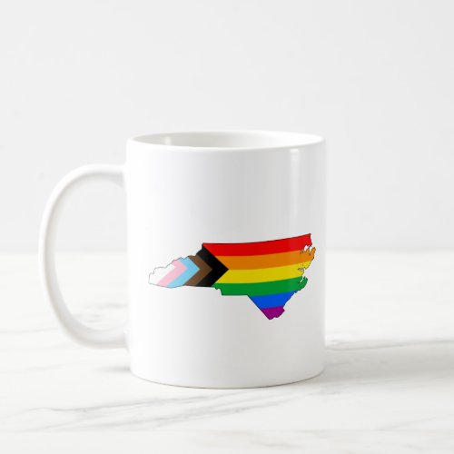 North Carolina State Pride LGBTQ Progress Pride Coffee Mug