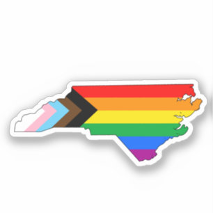 North Carolina State Pride LGBTQ Progress Pride Sticker
