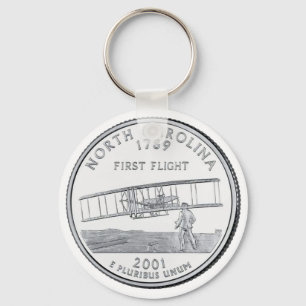 North Carolina State Quarter Keychain