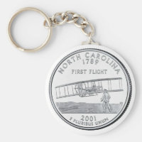North Carolina State Quarter Keychain
