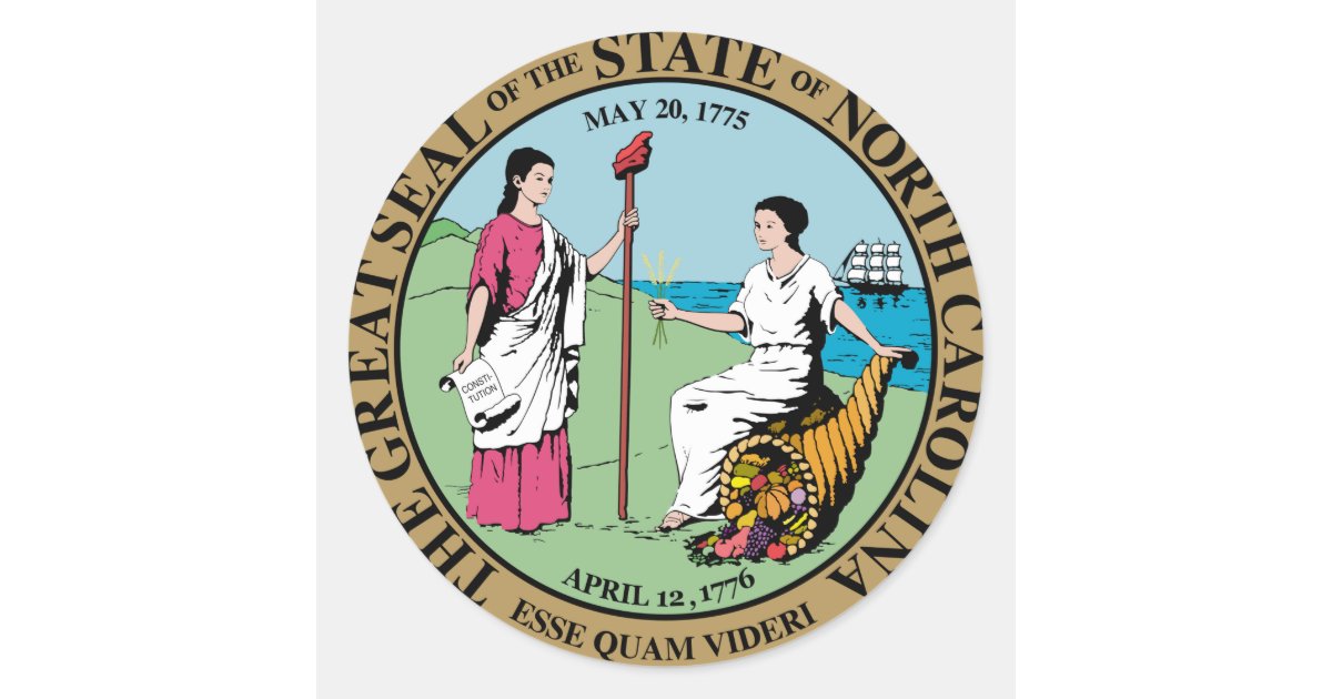 North Carolina State Seal | Zazzle