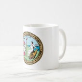 North Carolina state seal america republic symbol Coffee Mug (Front Right)