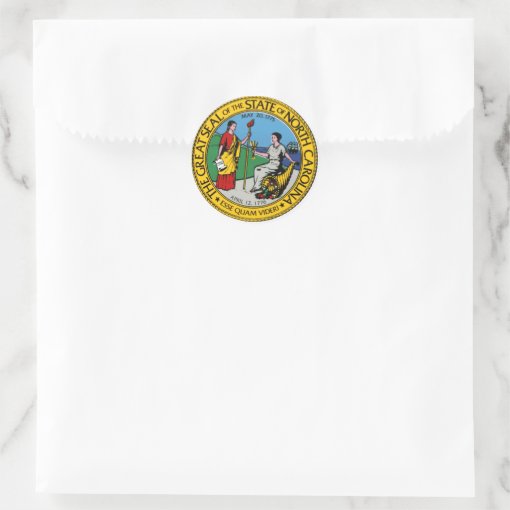 North Carolina State Seal Stickers | Zazzle