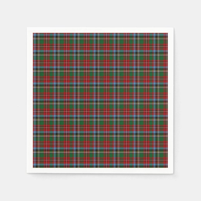 North Carolina State Tartan Paper Napkins (Front)
