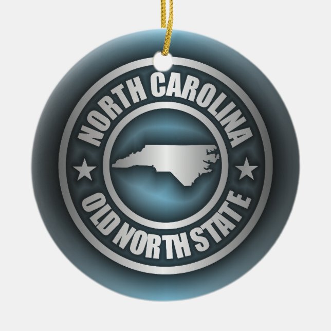 "North Carolina Steel 2" Ceramic Ornament (Front)