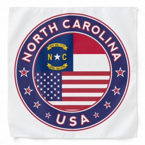 North Carolina sticker phone case tote bag Bandana