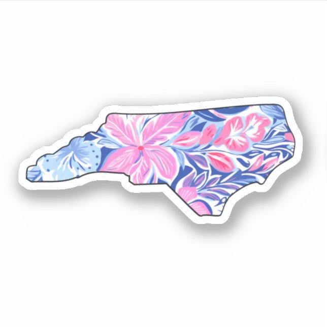 North Carolina - Summer Sticker - Lilly Inspired (Front)