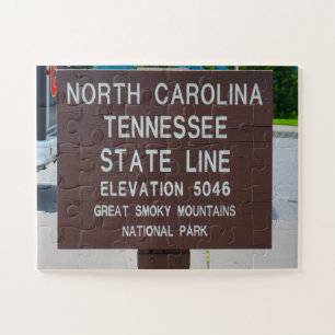North Carolina Tennessee Jigsaw Puzzle