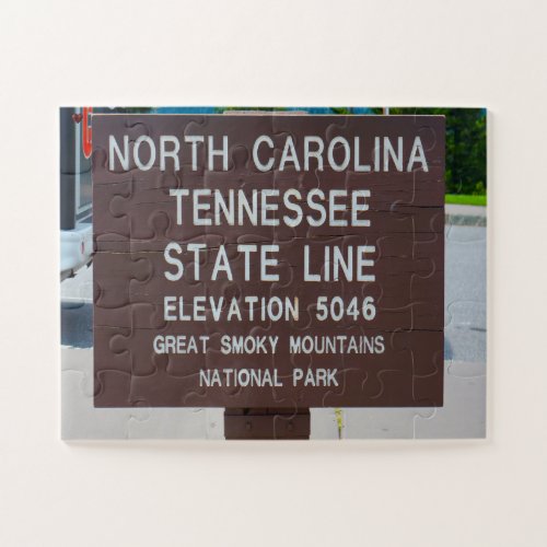 North Carolina Tennessee Jigsaw Puzzle