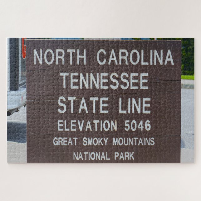 North Carolina Tennessee Jigsaw Puzzle (Horizontal)