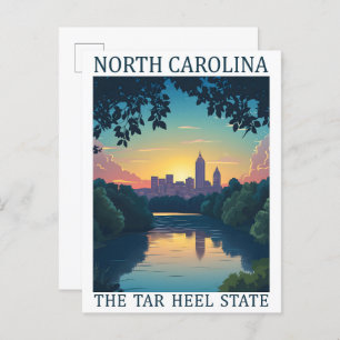 North Carolina the Tar Heel State USA Travel Place Postcard