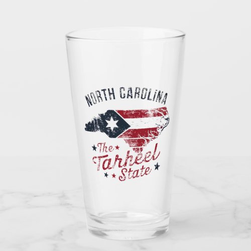 North Carolina The Tarheel State Map Glass