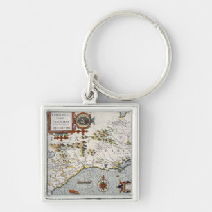 North Carolina, titled 'Virginiae item et Floridae Keychain