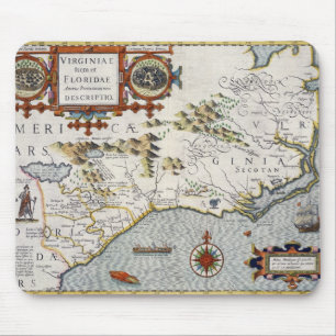 North Carolina, titled 'Virginiae item et Floridae Mouse Pad