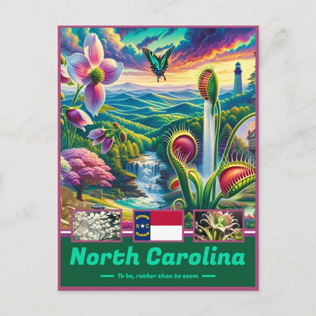 North Carolina Treasures Majestic Landscapes Postcard (Front)
