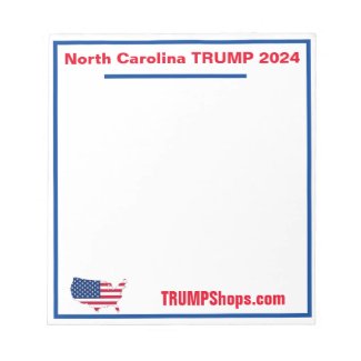 North Carolina TRUMP 2024 notepad