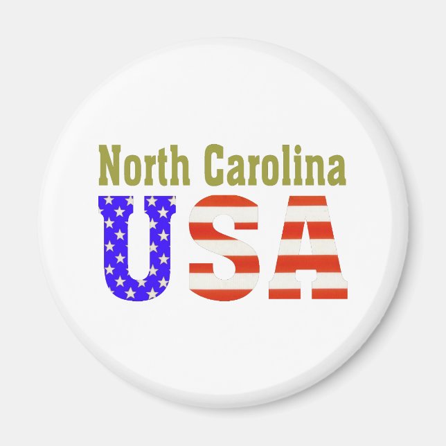 North Carolina USA! Magnet (Front)