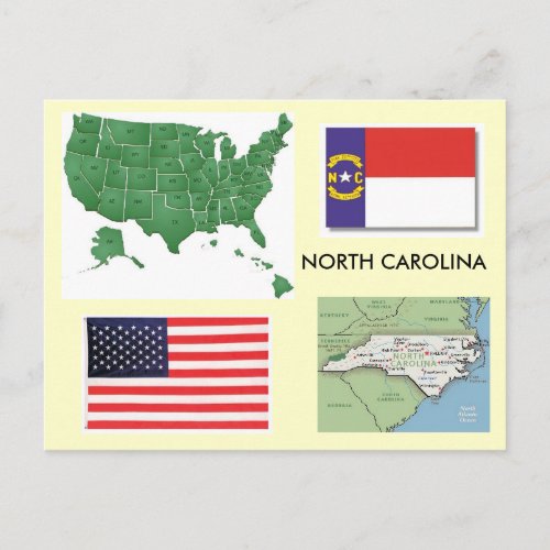 North Carolina USA Postcard